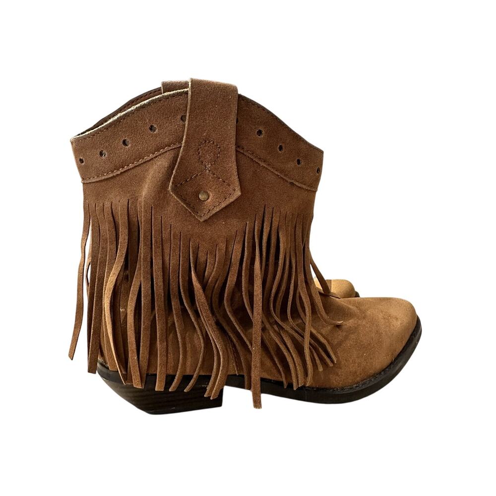 Miranda Lambert Women's brown Boots W Tassels Western Moccasin Cowgirl Sz. 7M